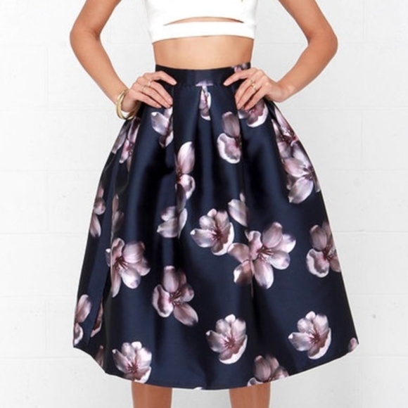 Lulus Dresses & Skirts - Lulus | Falling Petal Floral Skirt